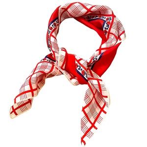 VINTAGE RED WHITE & BLUE SCARF/WRAP